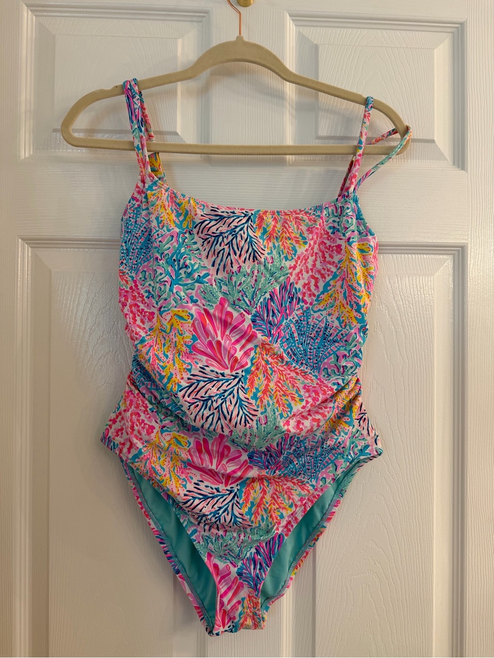 Lilly Pulitzer Multicolor Tropical Coral One-Piece Swimsuit